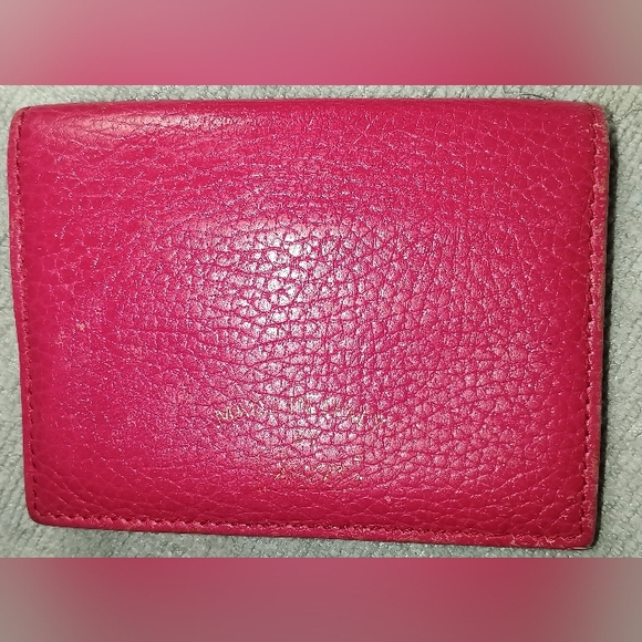 Gucci GUC Pink Leather ID/Card Holder - Picture 1 of 7